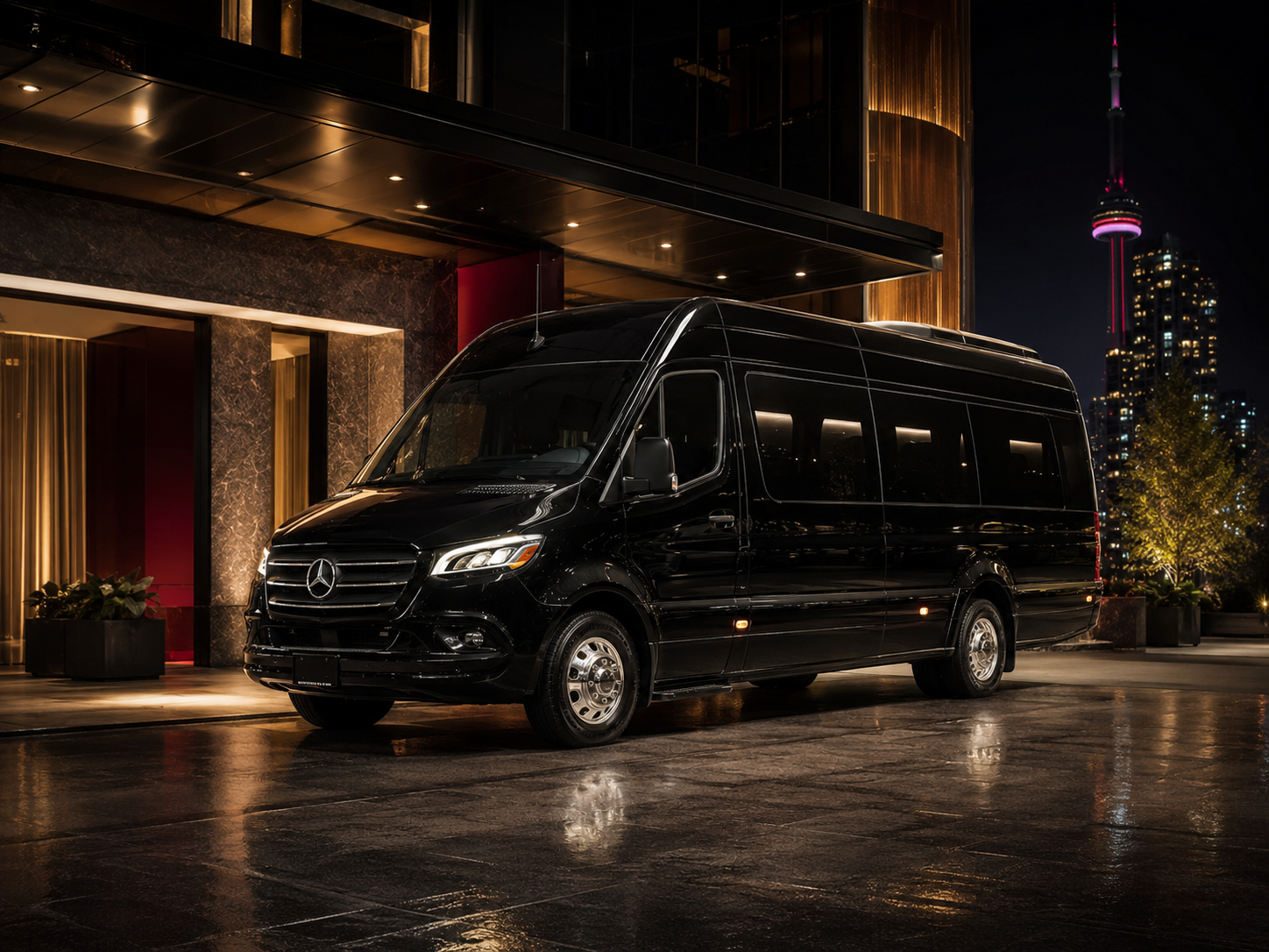 Black Executive Sprinter from the ETI fleet