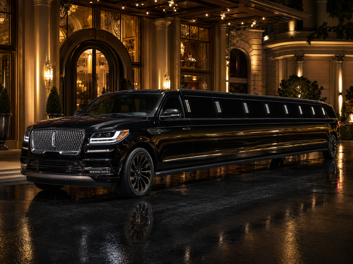 Black SUV Stretch Limousine from the ETI fleet